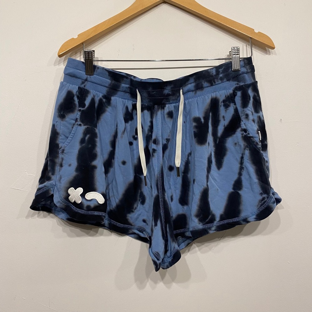 Tie-Dye Blue & Black Women's Lounge Shorts